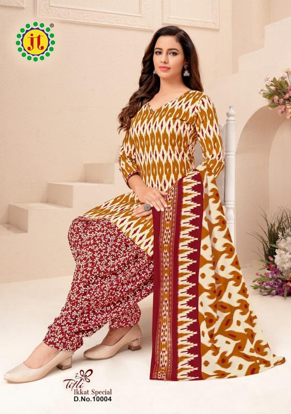 Jt Titli Vol-10 Cotton Designer Printed Patiyala Dress Material